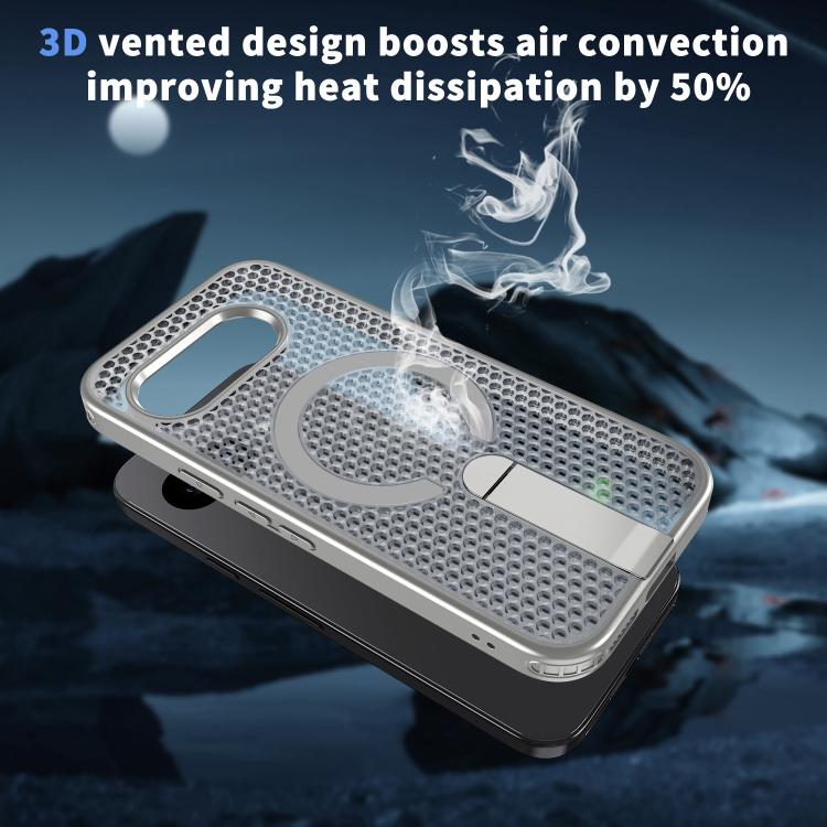 For Google Pixel 10a Honeycomb Cooling MagSafe Holder Phone Case