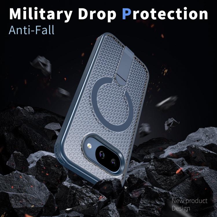 For Google Pixel 9a Honeycomb Cooling MagSafe Holder Phone Case
