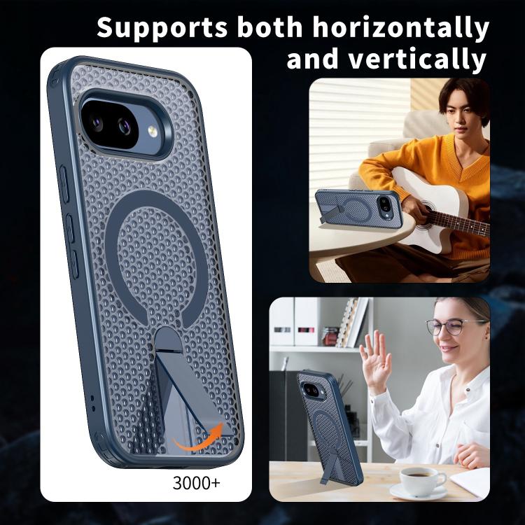 For Google Pixel 9a Honeycomb Cooling MagSafe Holder Phone Case