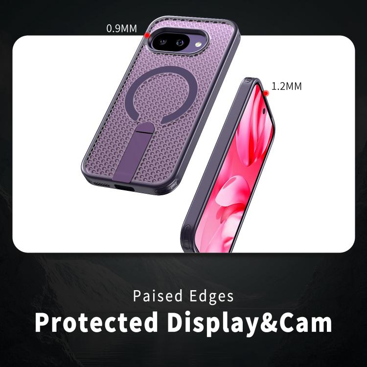 For Google Pixel 9a Honeycomb Cooling MagSafe Holder Phone Case
