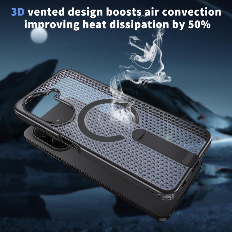 For Redmi A5 4G 171.7mm / Poco C71 Honeycomb Cooling MagSafe Holder Phone Case