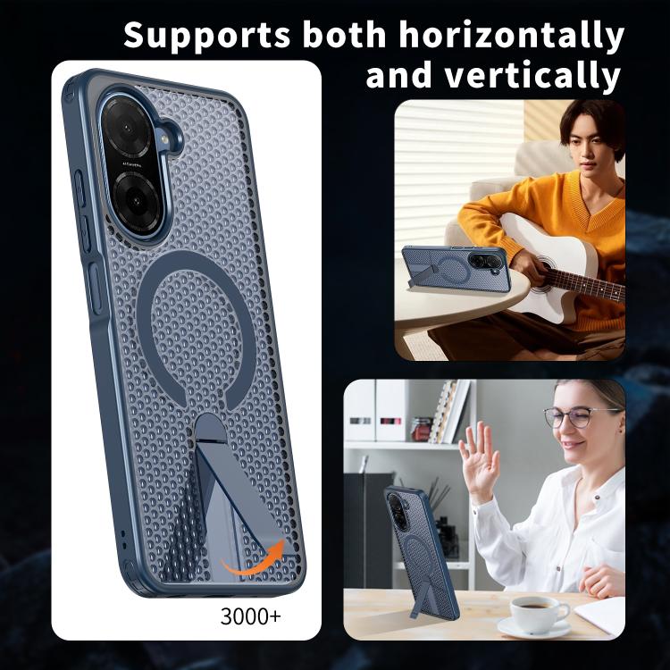 For Redmi A5 4G 171.7mm / Poco C71 Honeycomb Cooling MagSafe Holder Phone Case