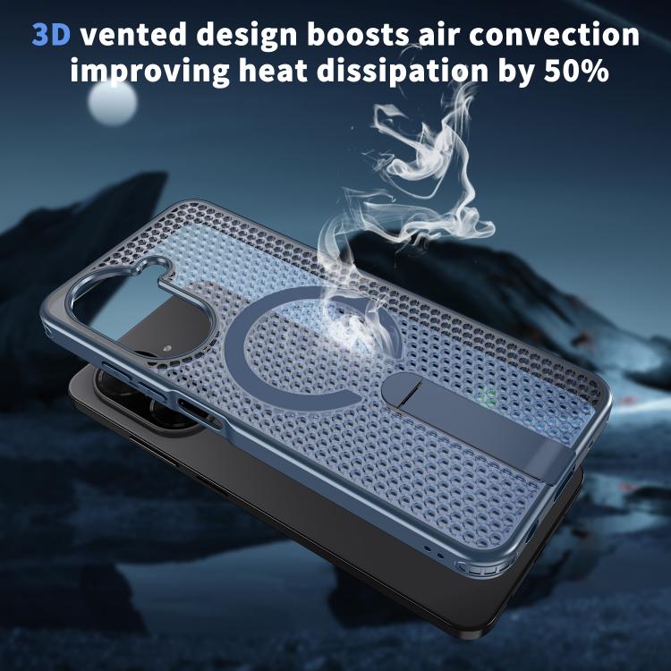 For Redmi A5 4G 171.7mm / Poco C71 Honeycomb Cooling MagSafe Holder Phone Case