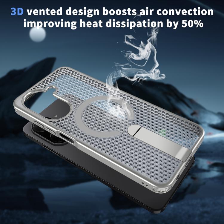 For Redmi A5 4G 171.7mm / Poco C71 Honeycomb Cooling MagSafe Holder Phone Case