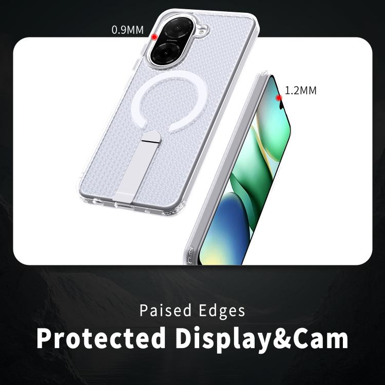 For Redmi A5 4G 171.7mm / Poco C71 Honeycomb Cooling MagSafe Holder Phone Case