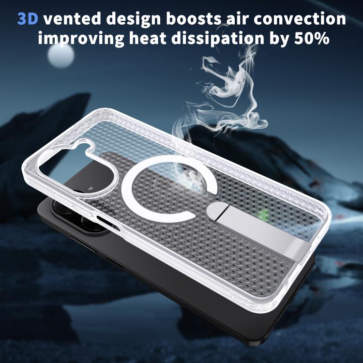 For Redmi A5 4G 171.7mm / Poco C71 Honeycomb Cooling MagSafe Holder Phone Case