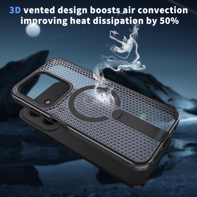 For Redmi 15C 5G / 4G EU 173mm / Poco C85 5G Honeycomb Cooling MagSafe Holder Phone Case