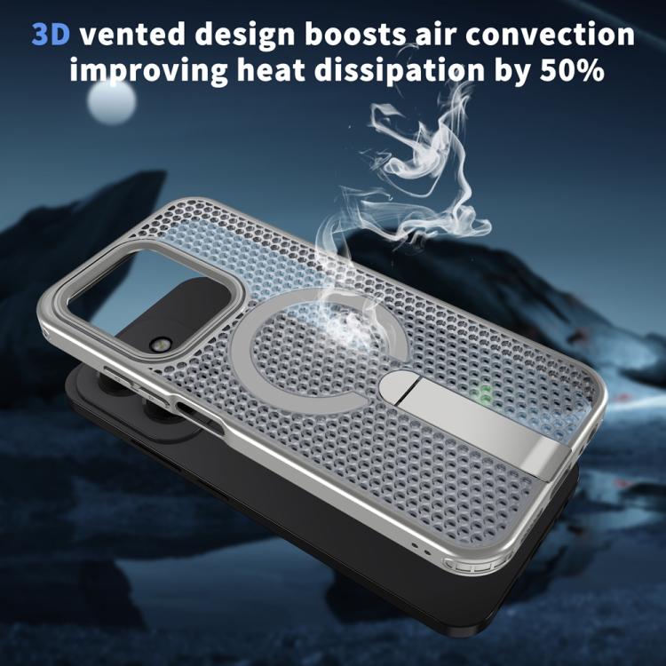 For Redmi 15C 5G / 4G EU 173mm / Poco C85 5G Honeycomb Cooling MagSafe Holder Phone Case