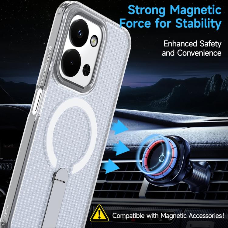 For Redmi 15C 5G / 4G EU 173mm / Poco C85 5G Honeycomb Cooling MagSafe Holder Phone Case
