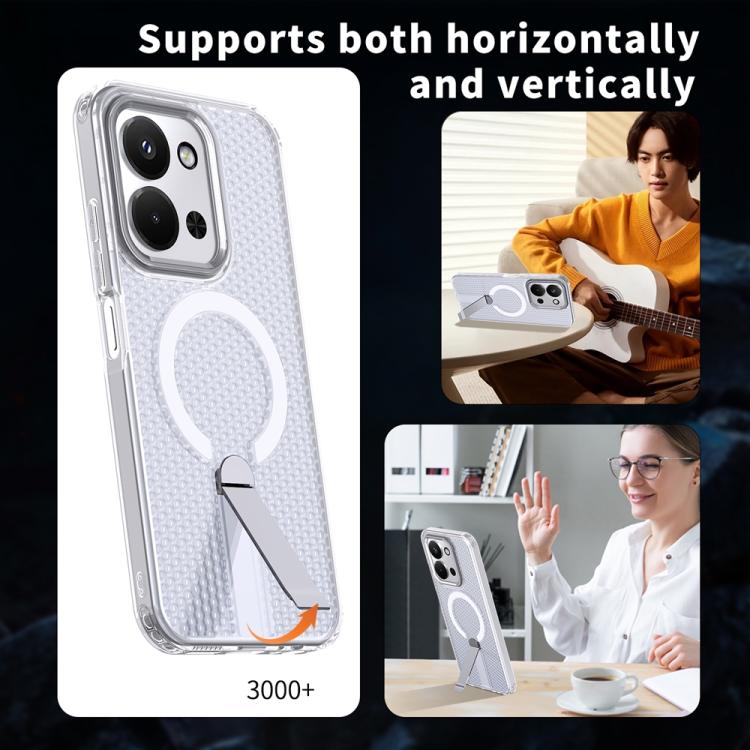For Redmi 15C 5G / 4G EU 173mm / Poco C85 5G Honeycomb Cooling MagSafe Holder Phone Case