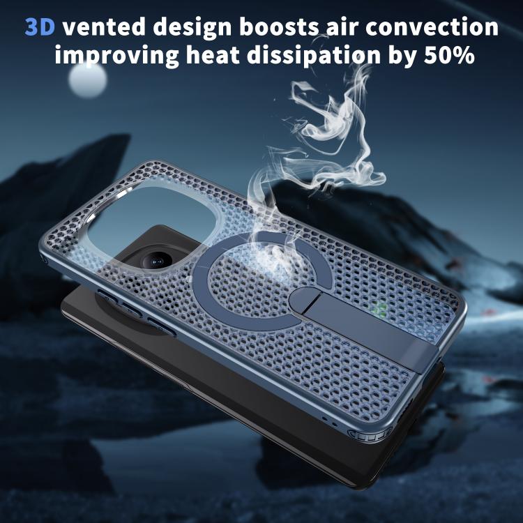 For Redmi Note 15 4G / 5G Global 164mm / Poco M8 5G Honeycomb Cooling MagSafe Holder Phone Case