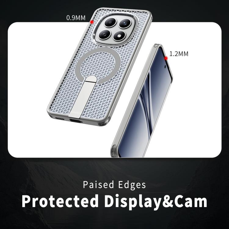 For Redmi Note 15 4G / 5G Global 164mm / Poco M8 5G Honeycomb Cooling MagSafe Holder Phone Case
