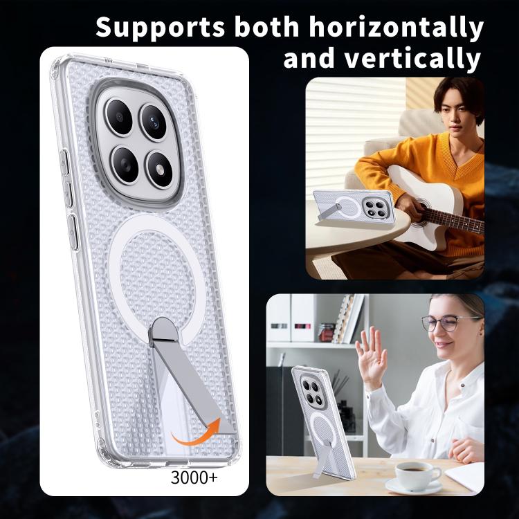 For Redmi Note 15 4G / 5G Global 164mm / Poco M8 5G Honeycomb Cooling MagSafe Holder Phone Case