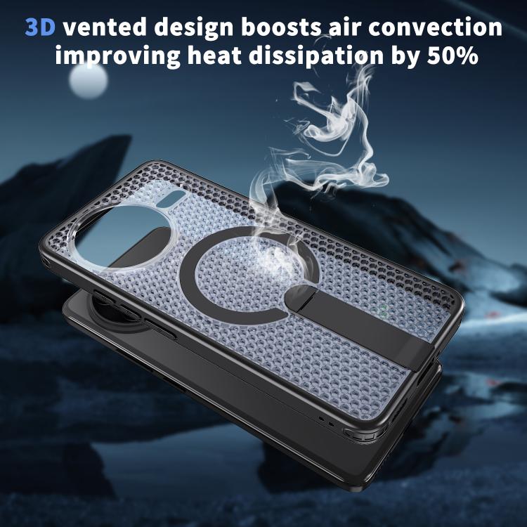 For Redmi K80 / K80 Pro / Poco F7 Pro Honeycomb Cooling MagSafe Holder Phone Case