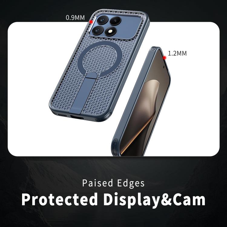 For Redmi K90 / Poco F8 Pro 5G Honeycomb Cooling MagSafe Holder Phone Case