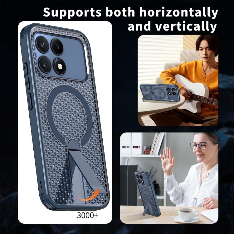 For Redmi K90 / Poco F8 Pro 5G Honeycomb Cooling MagSafe Holder Phone Case