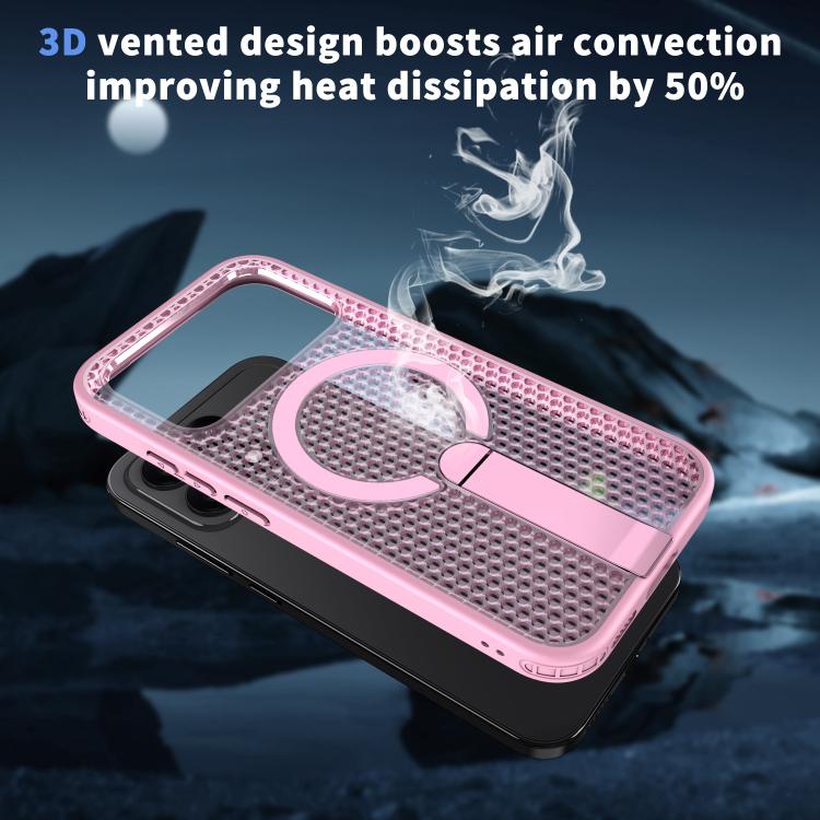 For Redmi K90 / Poco F8 Pro 5G Honeycomb Cooling MagSafe Holder Phone Case