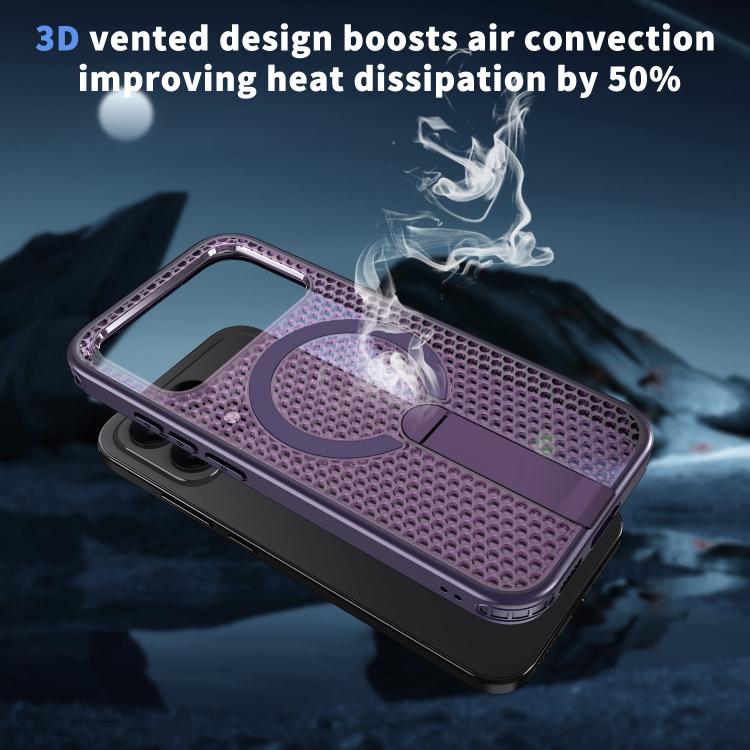 For Redmi K90 / Poco F8 Pro 5G Honeycomb Cooling MagSafe Holder Phone Case