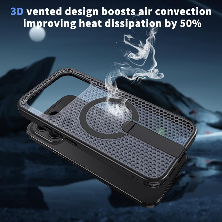 For Redmi K90 Pro Max / Poco F8 Ultra Honeycomb Cooling MagSafe Holder Phone Case