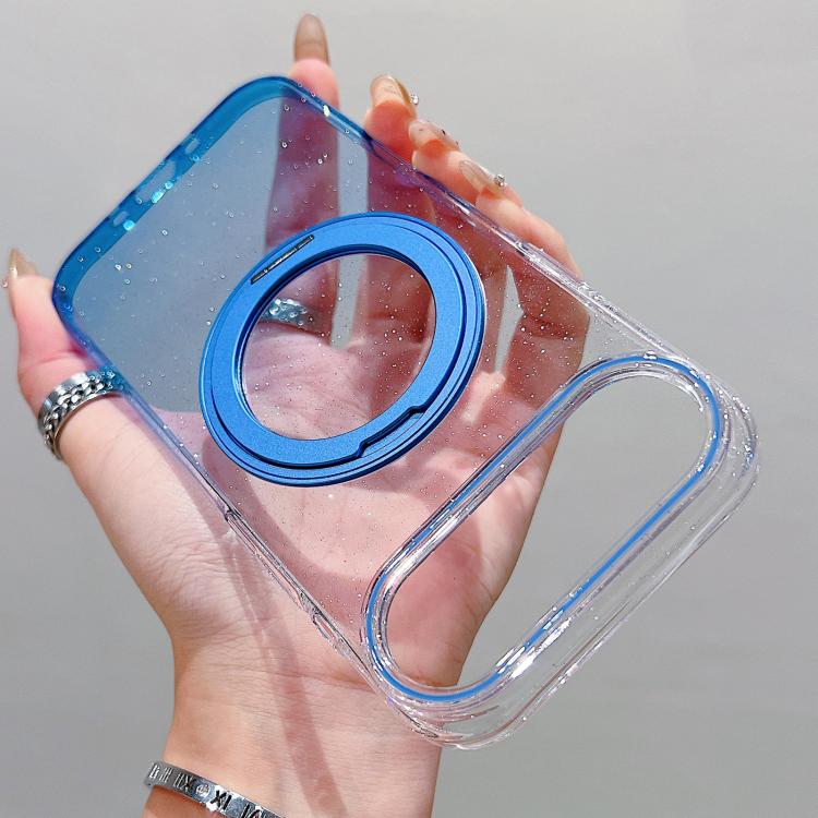 For iPhone Air Transparent Gradient 360 Degree Rotation Holder MagSafe Phone Case