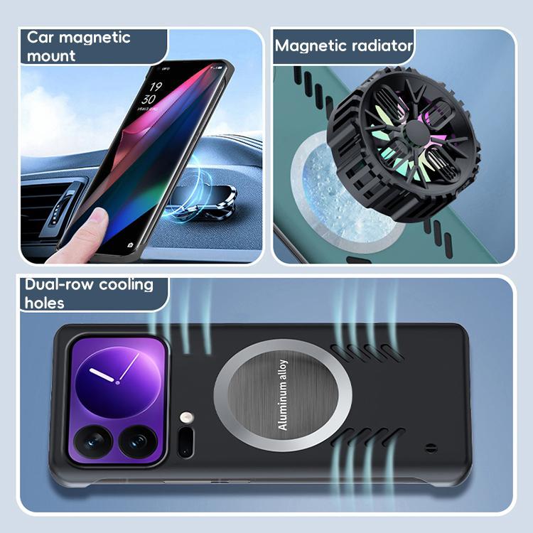 For Xiaomi 17 Pro All-inclusive Lens Frameless Graphene Cooling Phone Case