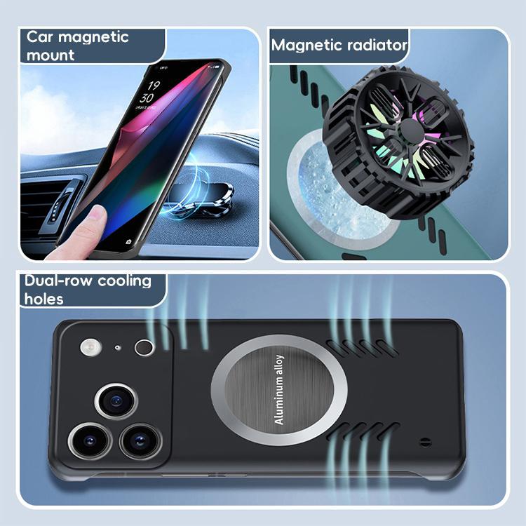 For iPhone 17 Pro All-inclusive Lens Frameless Graphene Cooling Phone Case