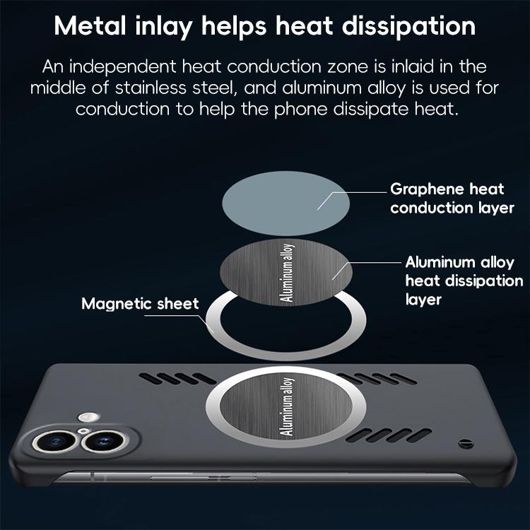 For iPhone 17 All-inclusive Lens Frameless Graphene Cooling Phone Case