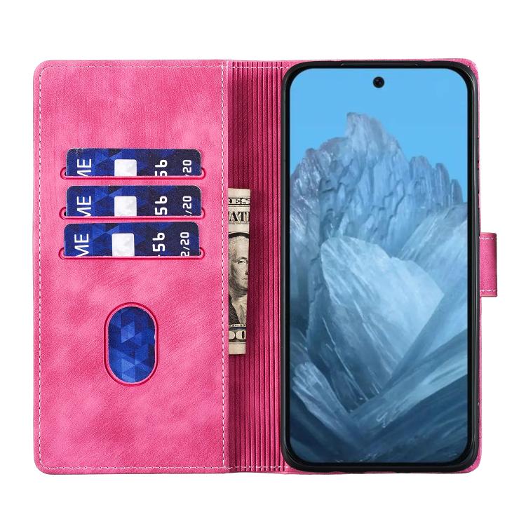For Google Pixel 9 Pro XL / 10 Pro XL Pen Heart Cat Embossed Leather Phone Case