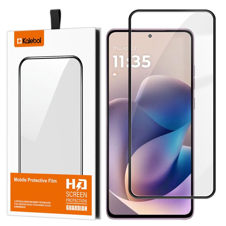 For Motorola Moto G Stylus 5G 2026 Kalebol High-Aluminum Screen-Printed Full-Coverage Anti-Fingerprint Black-Bordered HD Tempered Glass Film