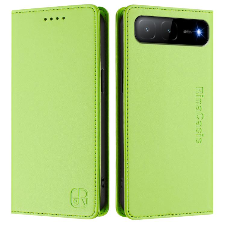 For Tecno Spark Go 5G 2025 / Hot 60i 5G RC01 Dual-Folded Magnetic Suction RFID Leather Phone Case