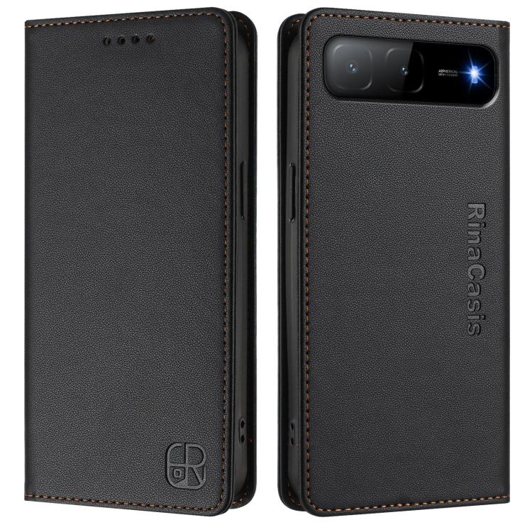 For Tecno Spark Go 5G 2025 / Hot 60i 5G RC01 Dual-Folded Magnetic Suction RFID Leather Phone Case
