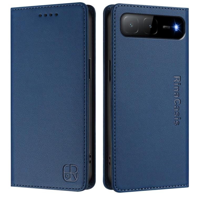 For Tecno Spark Go 5G 2025 / Hot 60i 5G RC01 Dual-Folded Magnetic Suction RFID Leather Phone Case
