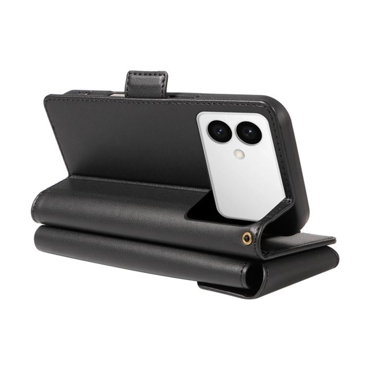 For Galaxy S26 Edge 5G Multi Card Wallet Leather Phone Case with Strap