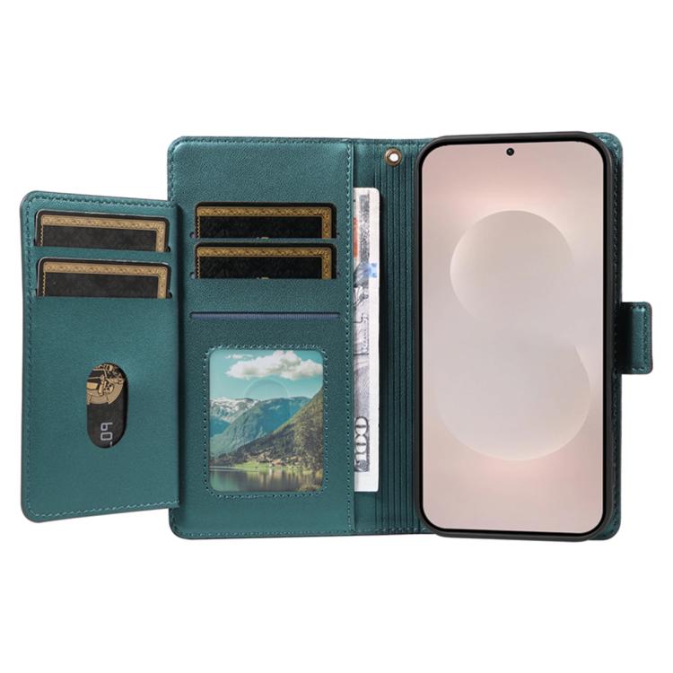 For Galaxy S26 Edge 5G Multi Card Wallet Leather Phone Case with Strap