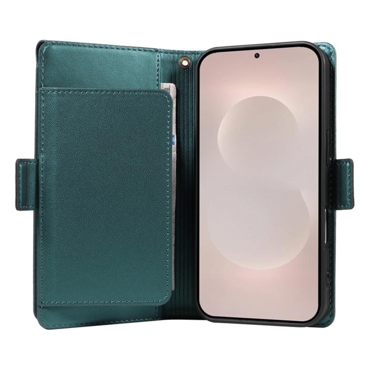 For Galaxy S26 Edge 5G Multi Card Wallet Leather Phone Case with Strap