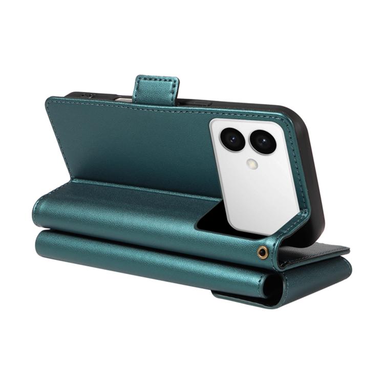 For Galaxy S26 Edge 5G Multi Card Wallet Leather Phone Case with Strap