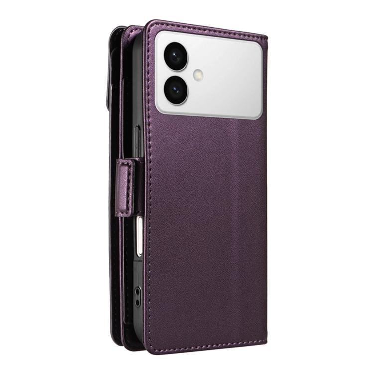 For Galaxy S26 Edge 5G Multi Card Wallet Leather Phone Case with Strap