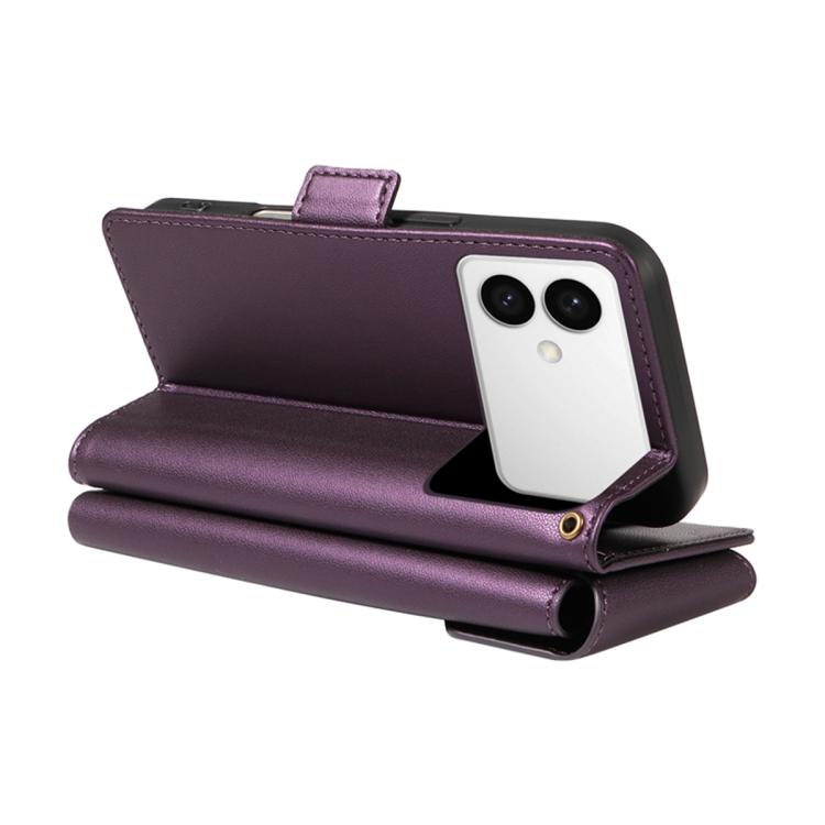 For Galaxy S26 Edge 5G Multi Card Wallet Leather Phone Case with Strap