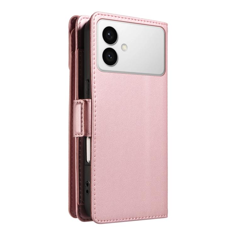 For Galaxy S26 Edge 5G Multi Card Wallet Leather Phone Case with Strap