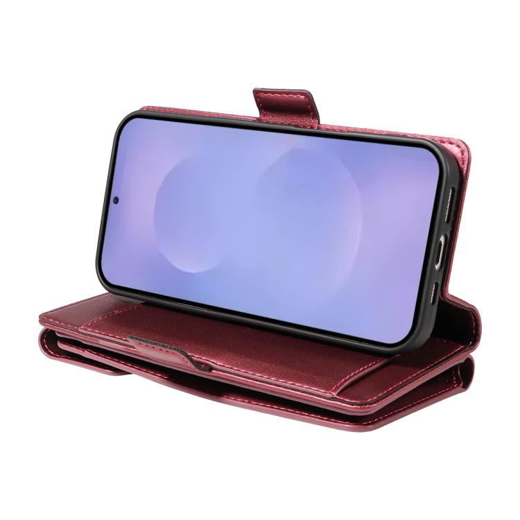 For Galaxy S26 5G Multi Card Wallet Leather Phone Case with Strap
