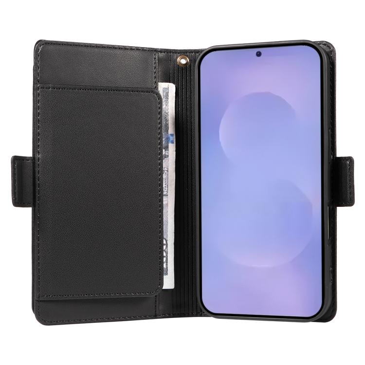 For Galaxy S26 5G Multi Card Wallet Leather Phone Case with Strap