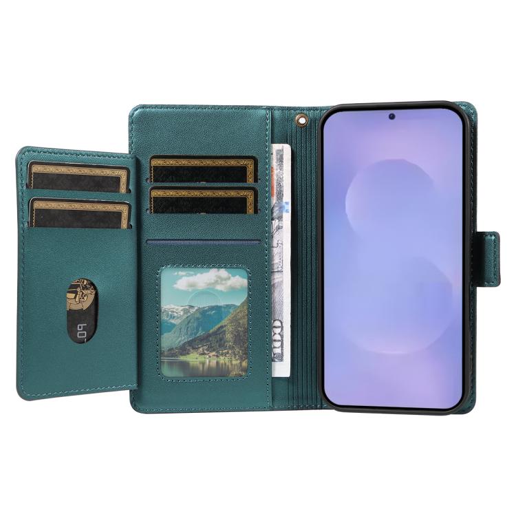 For Galaxy S26 5G Multi Card Wallet Leather Phone Case with Strap