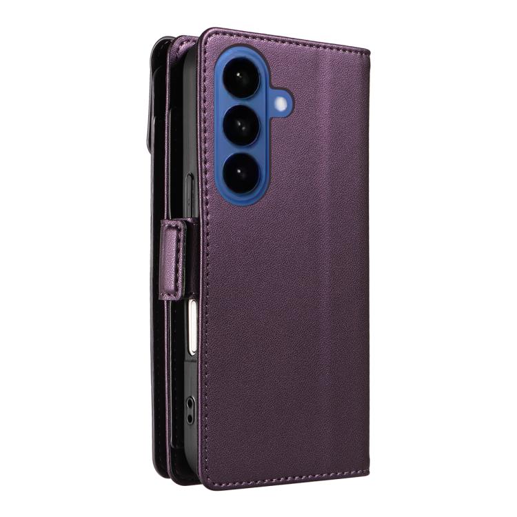 For Galaxy S26 5G Multi Card Wallet Leather Phone Case with Strap
