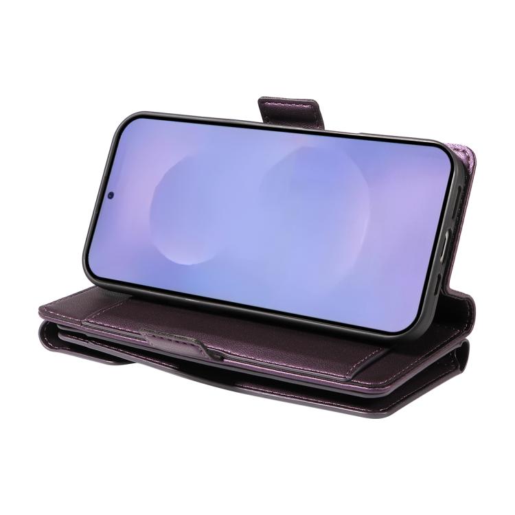 For Galaxy S26 5G Multi Card Wallet Leather Phone Case with Strap