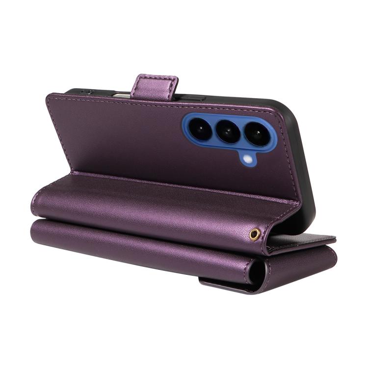 For Galaxy S26 5G Multi Card Wallet Leather Phone Case with Strap