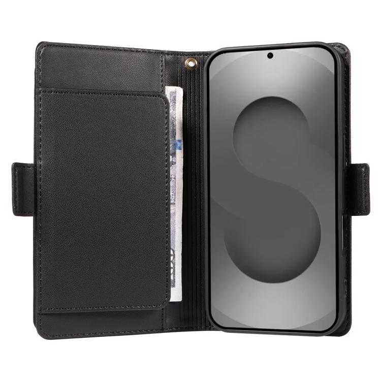 For Galaxy S26 Ultra 5G Multi Card Wallet Leather Phone Case with Strap