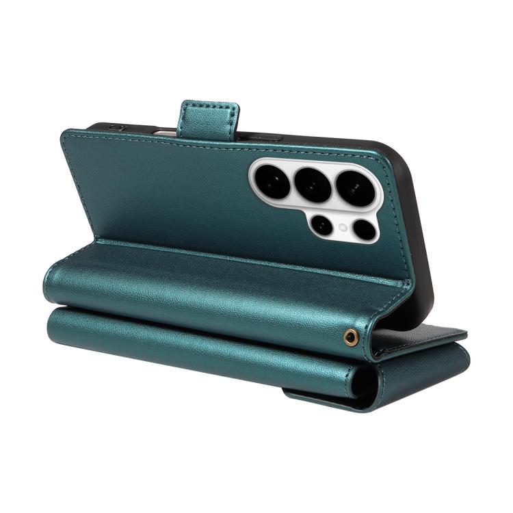For Galaxy S26 Ultra 5G Multi Card Wallet Leather Phone Case with Strap