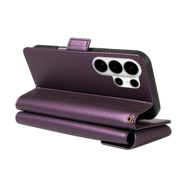 For Galaxy S26 Ultra 5G Multi Card Wallet Leather Phone Case with Strap