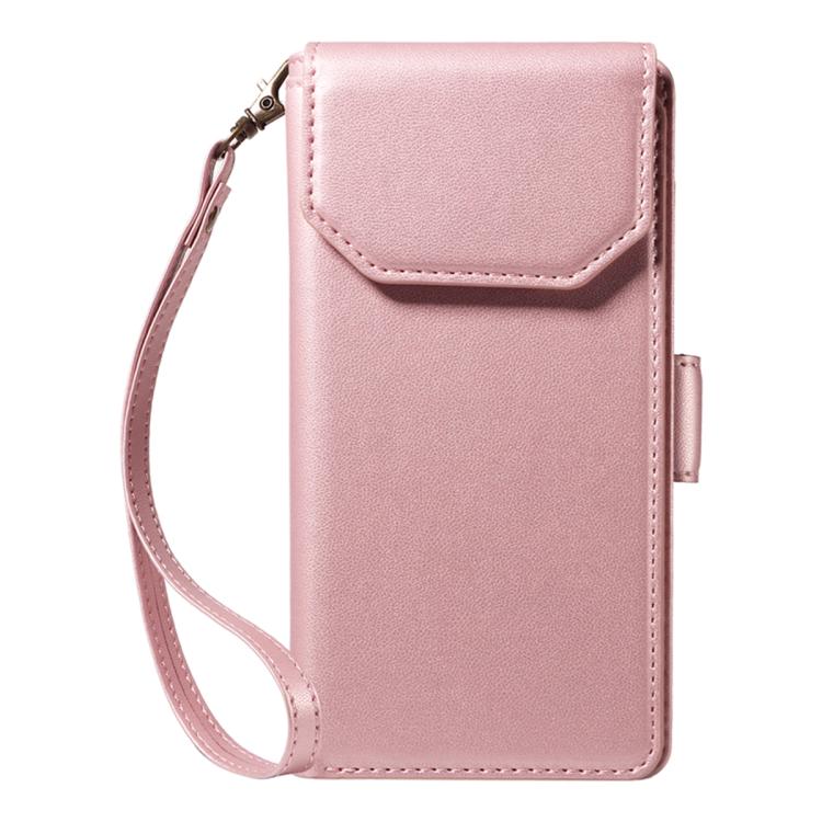 For Galaxy S26 Ultra 5G Multi Card Wallet Leather Phone Case with Strap