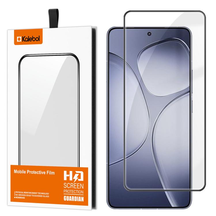 For Redmi K70 Ultra Kalebol High-Aluminum Screen-Printed Full-Coverage Anti-Fingerprint Black-Bordered HD Tempered Glass Film